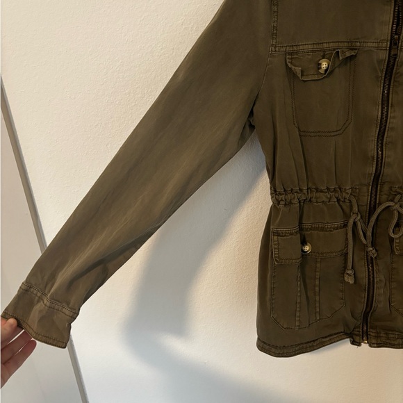 SO Khaki Utility Jacket Juniors L - Picture 2 of 4